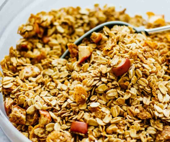 Maple Apple Spice Gluten Free Granola close up!