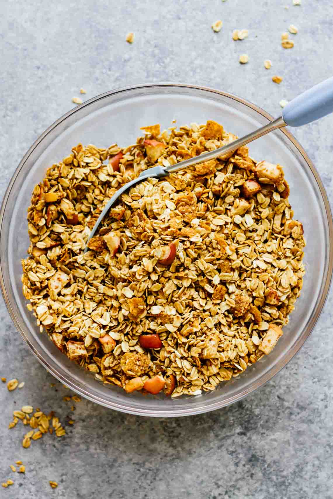 Maple Apple Spice Gluten Free Granola! Perfect for breakfast and a healthy snack!