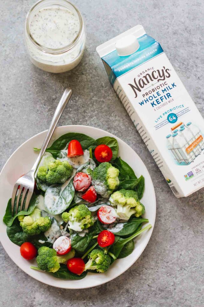10-Minute Healthy Ranch Dressing made with kefir