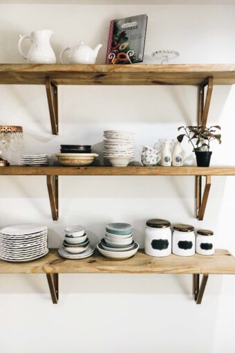 Jar Of Lemons Kitchen Remodel Part 1: Floating Kitchen Shelves, IKEA