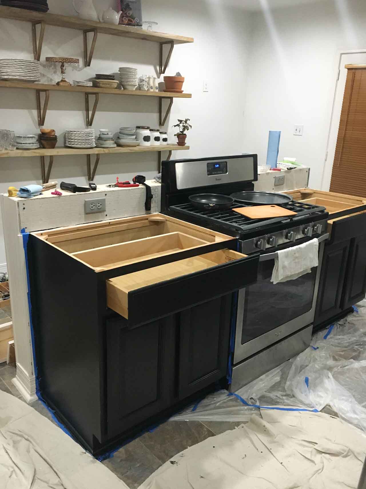 image of kitchen being remodeled