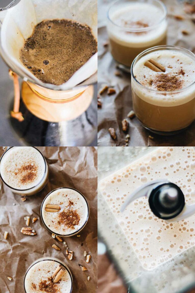 4 images of How to make Maple Pecan Pie Latte (Cold Coffee Drink)!