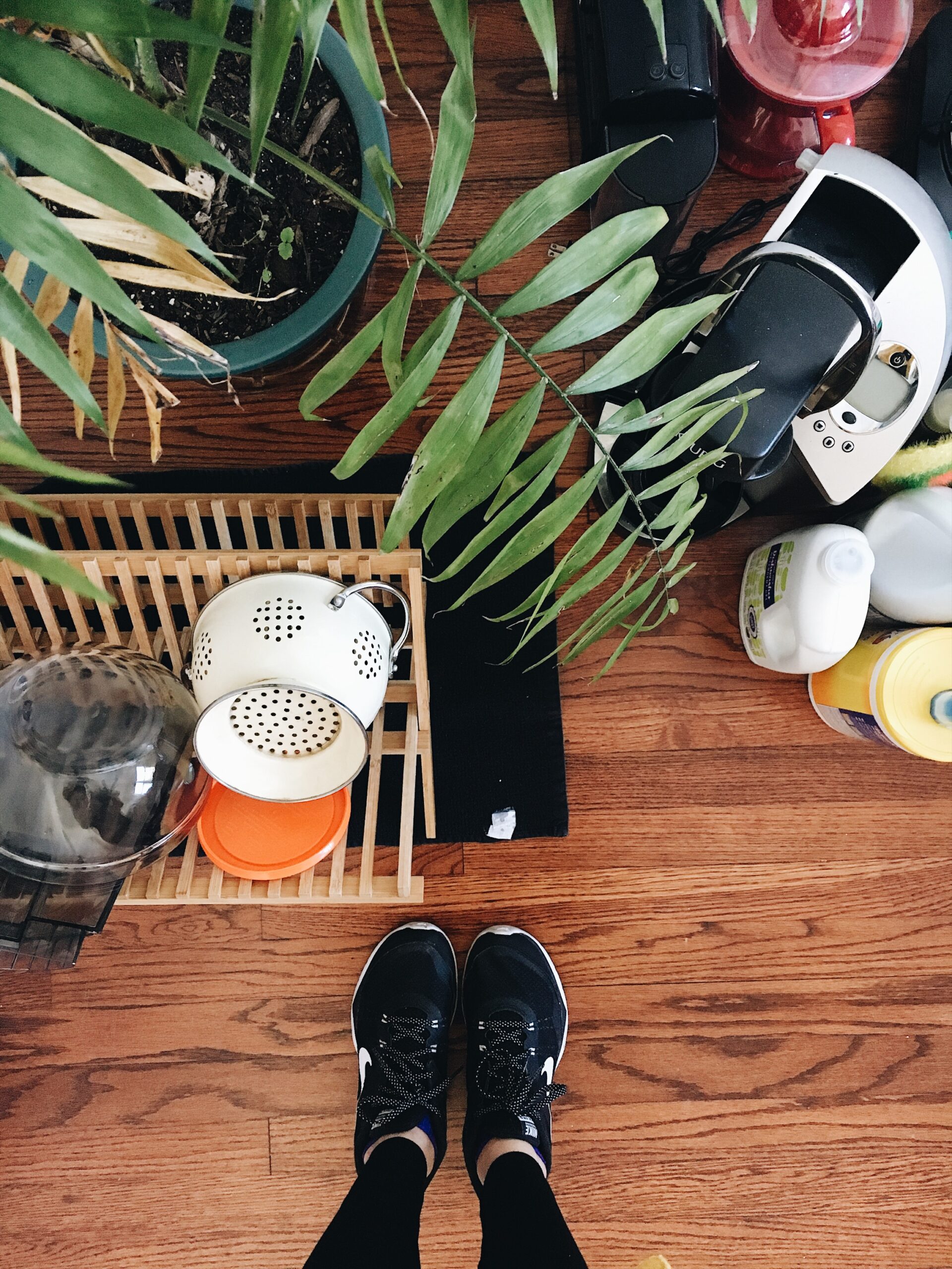 image of kitchen items on a floor