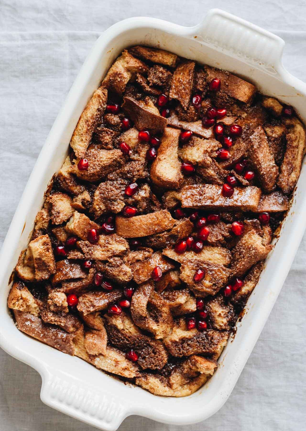 Easy Gingerbread French Toast Bake! So perfect for the holidays!