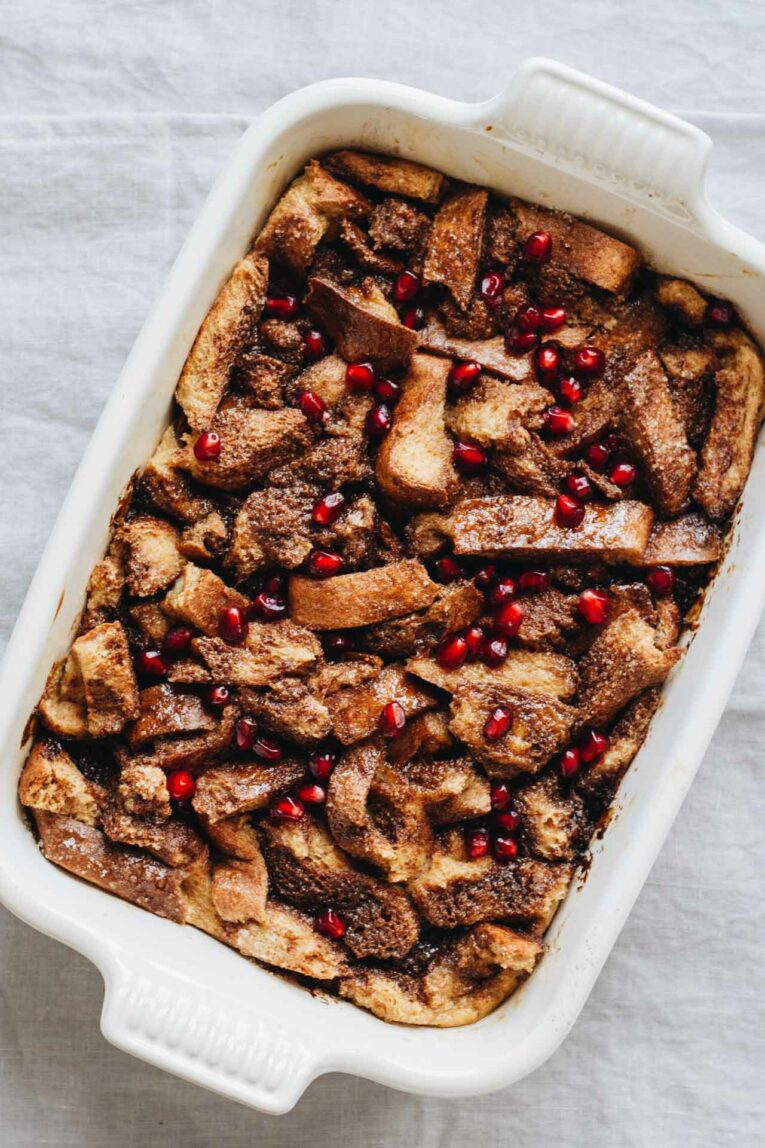 Easy Gingerbread French Toast Bake! So perfect for the holidays!