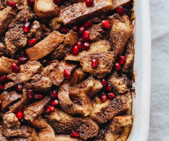 Easy Gingerbread French Toast Bake! So perfect for the holidays!