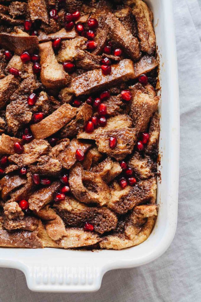 Easy Gingerbread French Toast Bake! So perfect for the holidays!