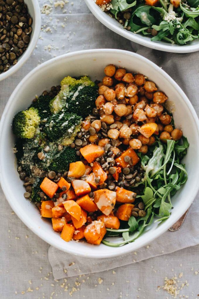 Vegan Chickpea & Sweet Potato Bowls!