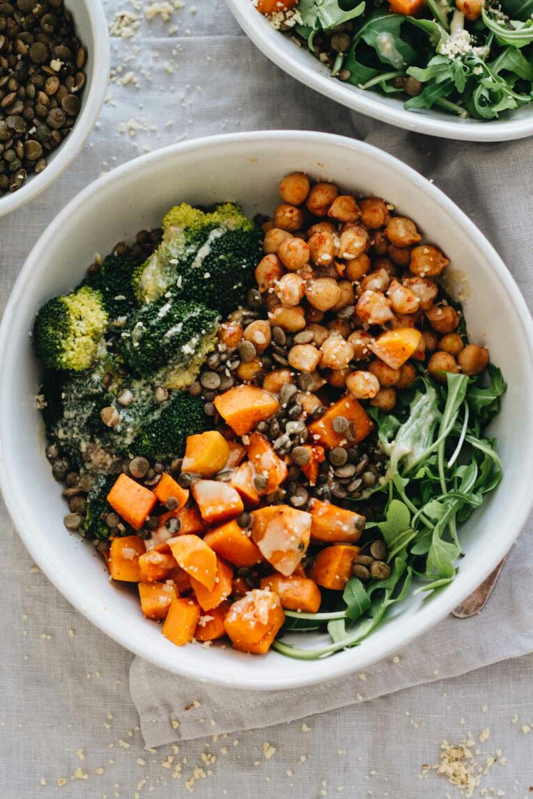 Vegan Chickpea & Sweet Potato Bowls!