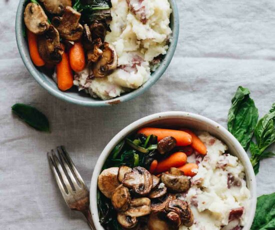 Vegan Loaded Mashed Potato Bowls - so yummy!