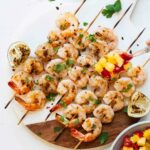 Spicy Grilled Shrimp topped w/ Pineapple Sauce!