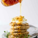 Simple 3-Ingredient Protein Pancakes - vegetarian, gluten free, dairy free, and perfect for brunch or an easy weekday breakfast!