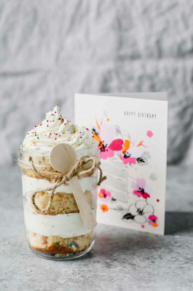 Birthday Cake In A Jar (Gift DIY) next to American Greetings summer occasions greetings card!