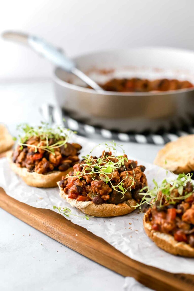 30-Minute Healthy Sloppy Joes Recipe (Freezer Meal)! Gluten free, easy to make, and perfect for a weeknight dinner.