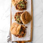 30-Minute Healthy Sloppy Joes Recipe (Freezer Meal)! Gluten free, easy to make, and perfect for a weeknight dinner.