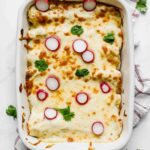 Skinny Creamy Chicken Enchiladas (Freezer Meal) by Jar Of Lemons!