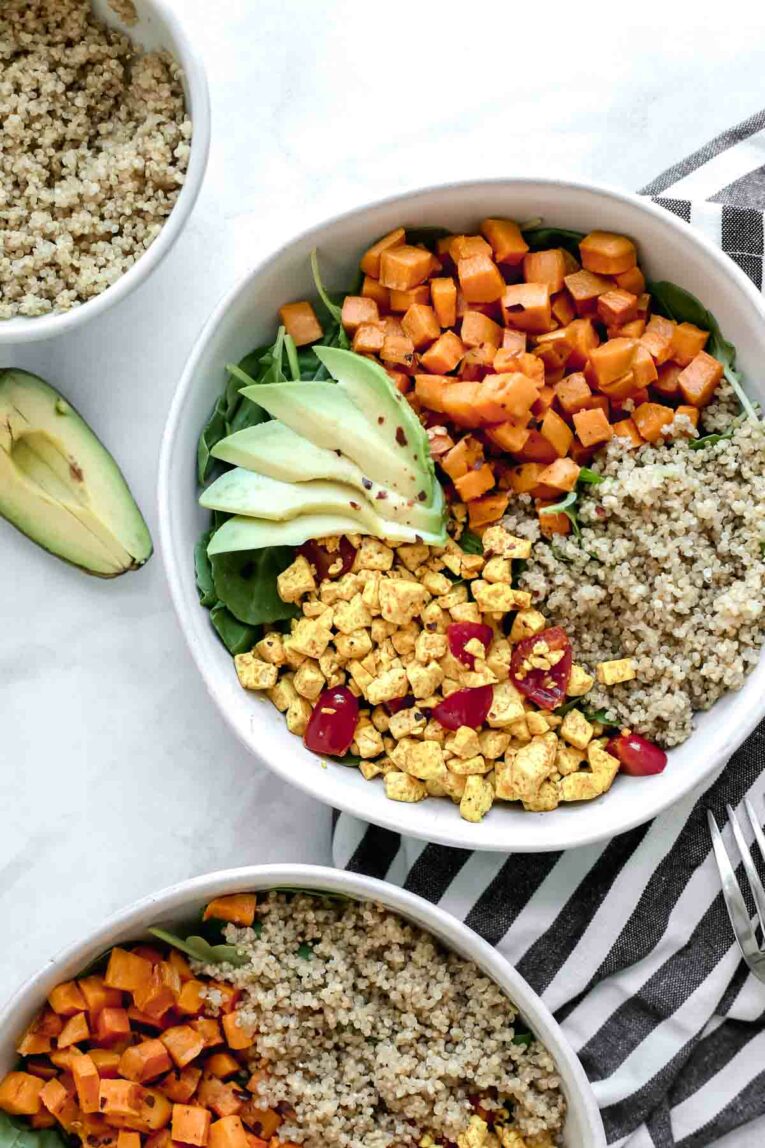 Tofu Scramble Vegan Breakfast Bowl (Gluten Free, Vegetarian)
