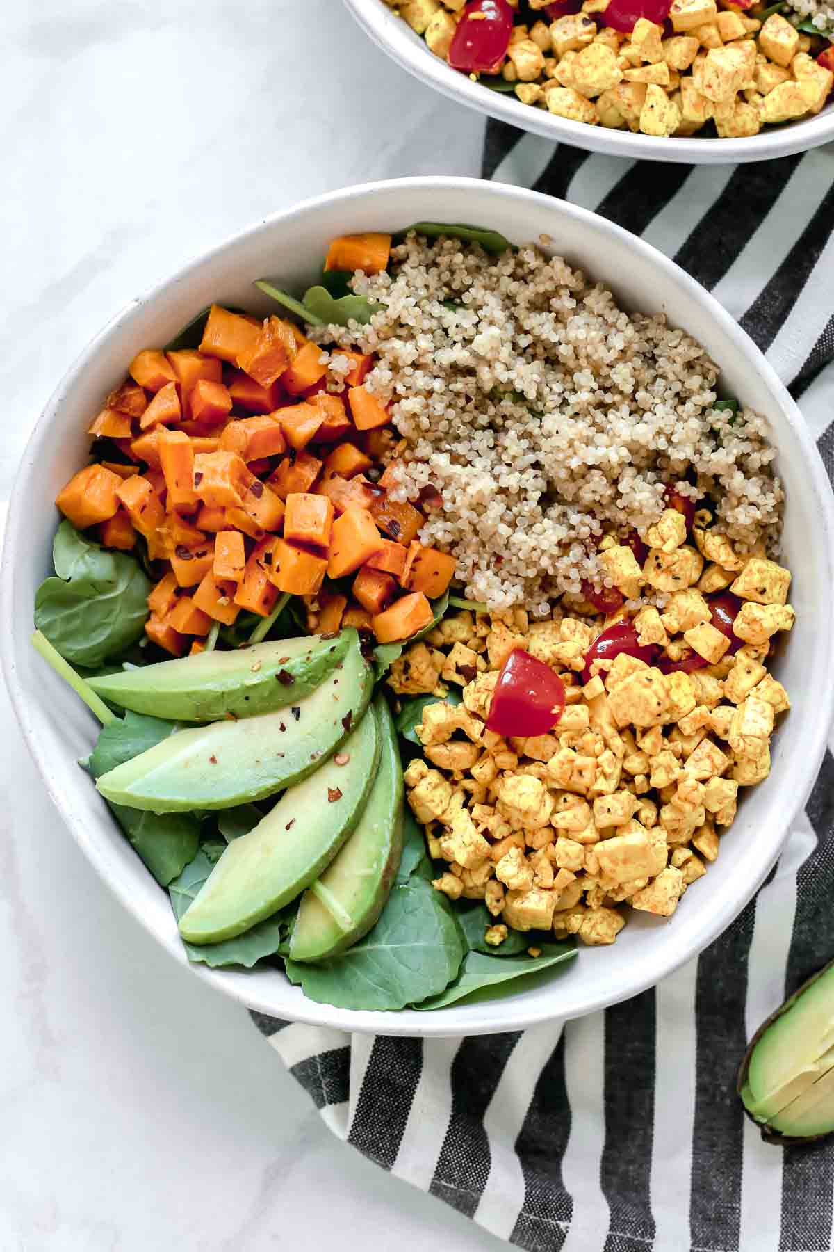 Tofu Scramble Vegan Breakfast Bowl (Gluten Free, Vegetarian)