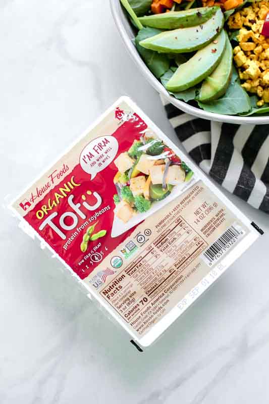 House Foods Organic Firm Tofu on a counter.