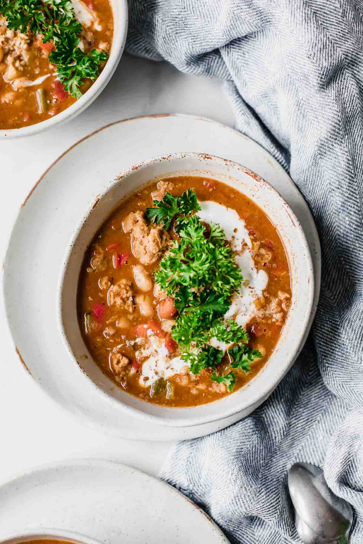 Veggie-Loaded Slow Cooker Turkey Chili