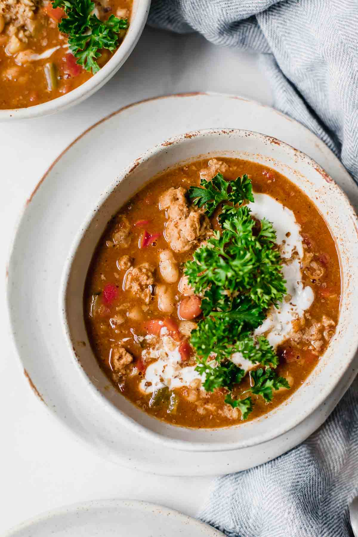 Veggie-Loaded Slow Cooker Turkey Chili