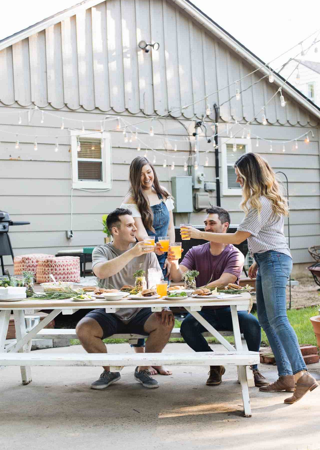 All of the best tips and tricks for having friends over and hosting a casual summer gathering the easy way!