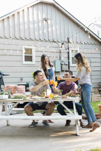 All of the best tips and tricks for having friends over and hosting a casual summer gathering the easy way!