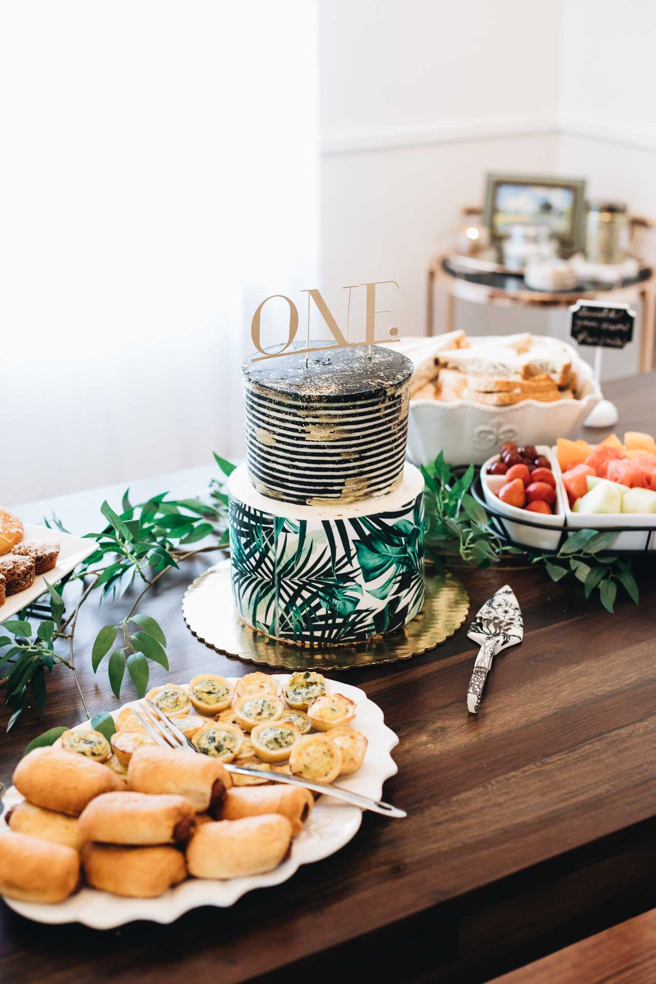 Tropical Plant First Birthday Party Tropical Plant First Birthday Party Cake