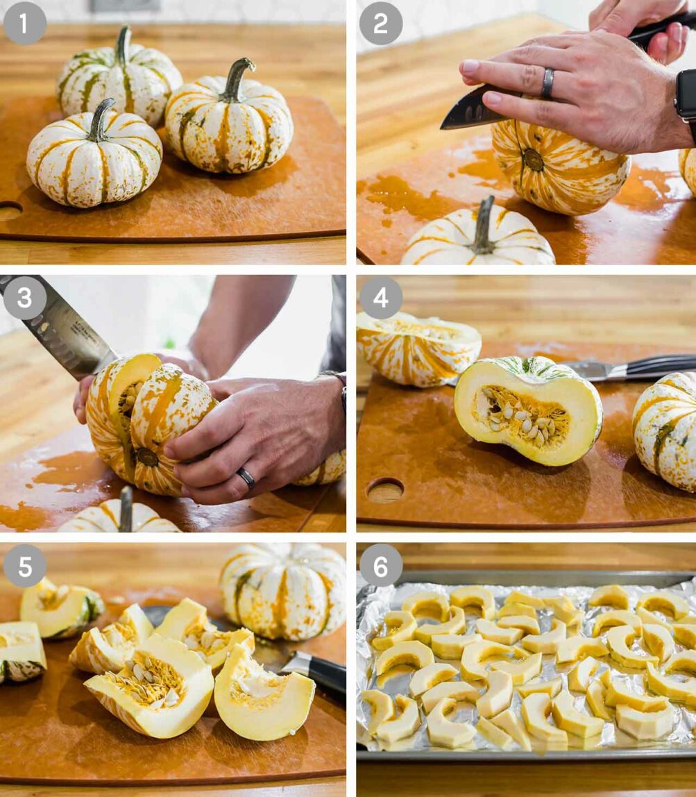 Six steps to making Roasted Pumpkin.