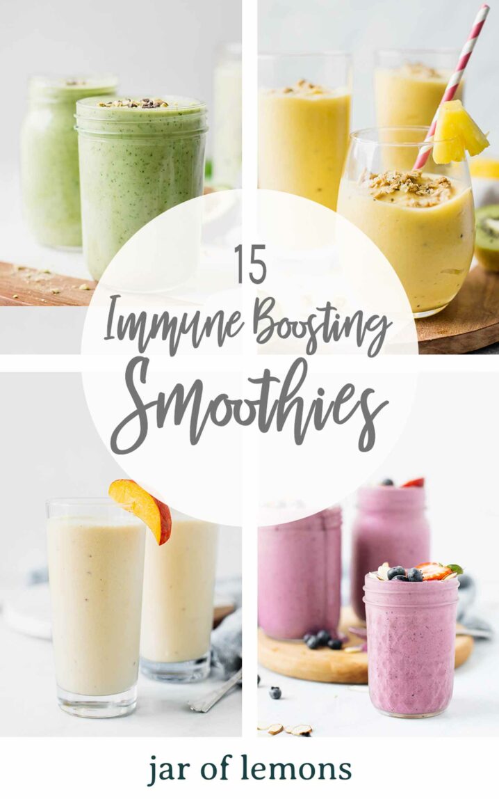 15 Immune Boosting Smoothies Graphic