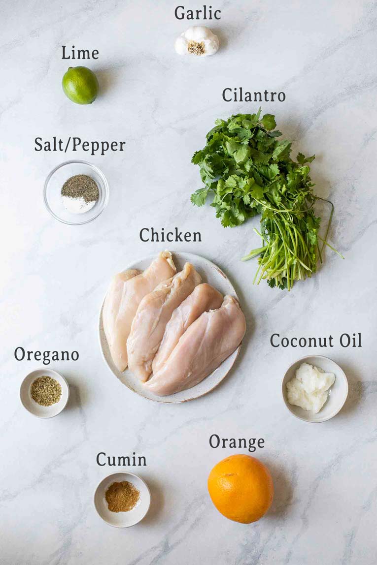 Ingredients for Cuban Mojo Chicken