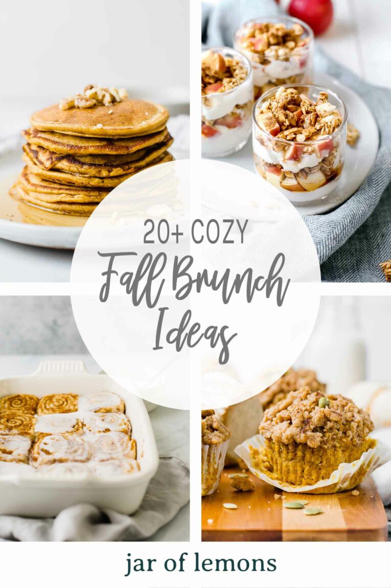Cozy Fall Brunch Ideas Graphic.
