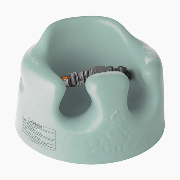 Green Bumbo floor seat.