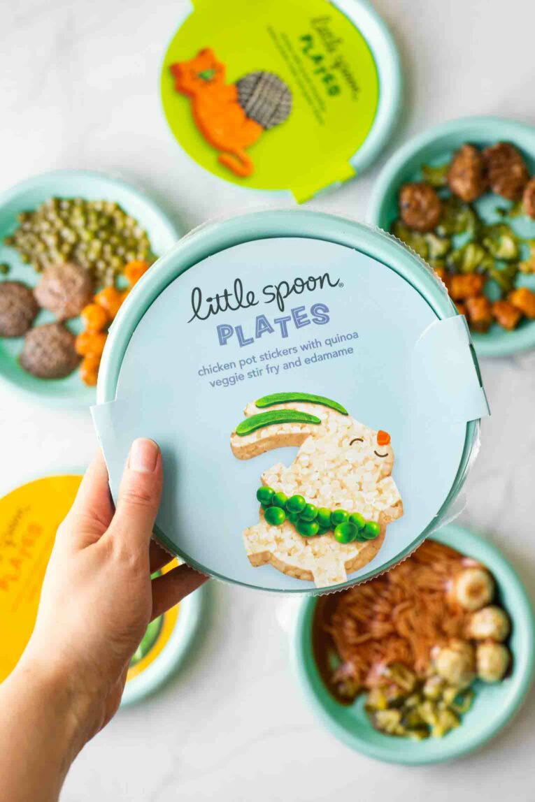 Close up of Little Spoon Toddler Plates.