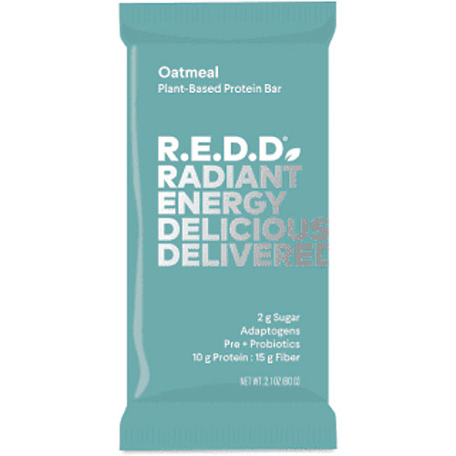R.E.D.D. protein bar on a white background.
