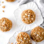 Top shot of Healthy Carrot Cake Muffins.