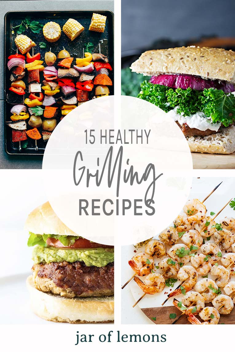 15 BEST Healthy Grilling Recipes Pinterest Graphic