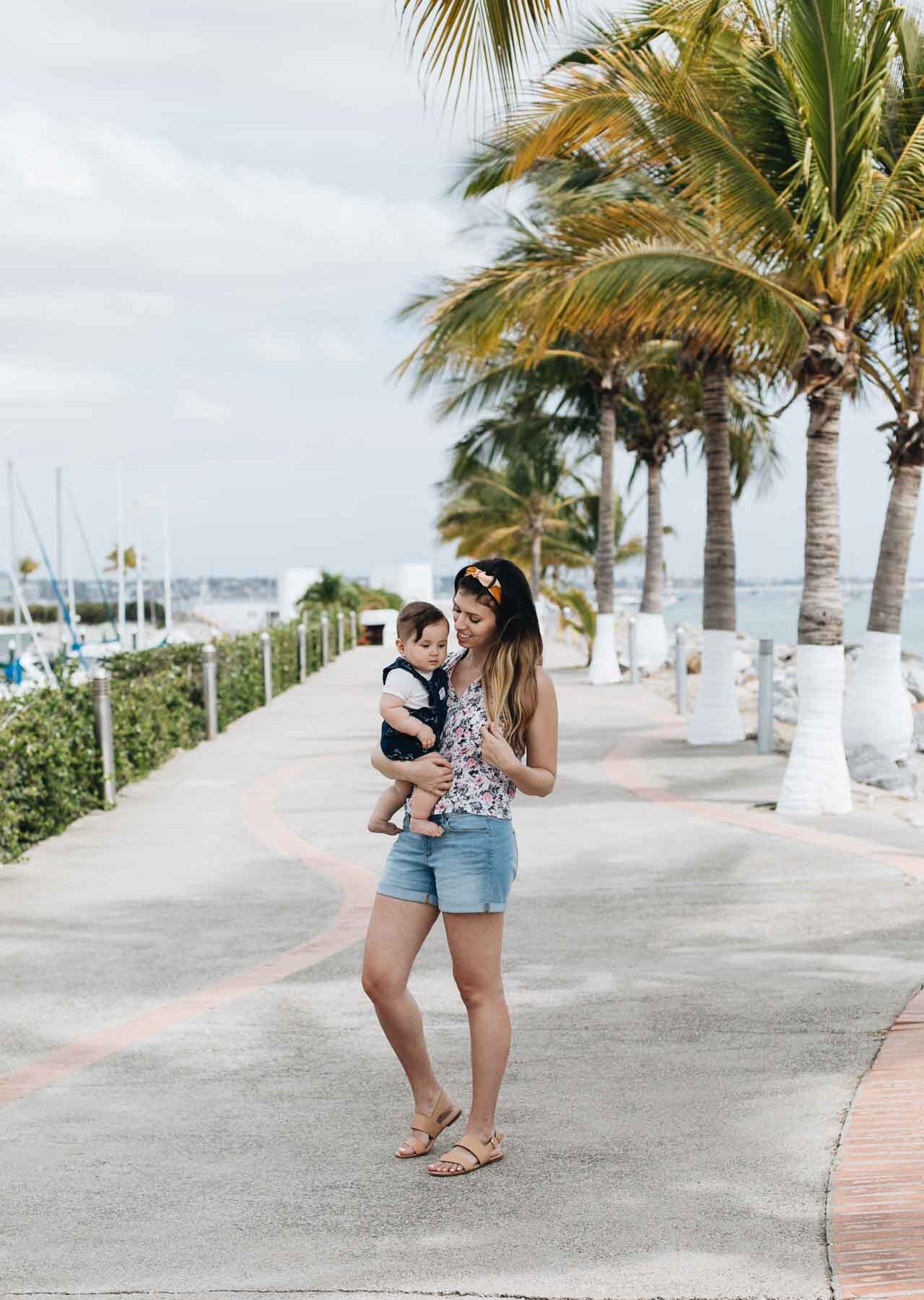 Getting Outside w/ Baby - Mom and baby going for a walk outside.