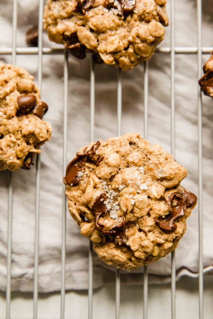 Close up of lactation cookies.