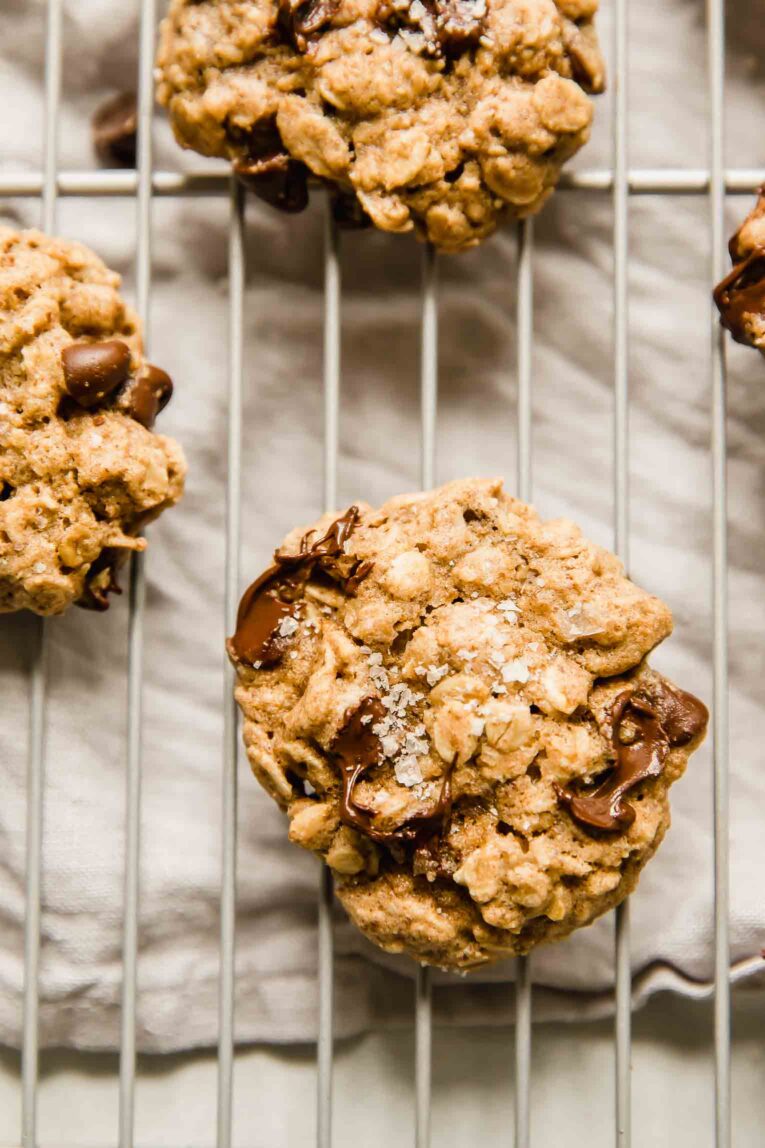 Close up of lactation cookies.