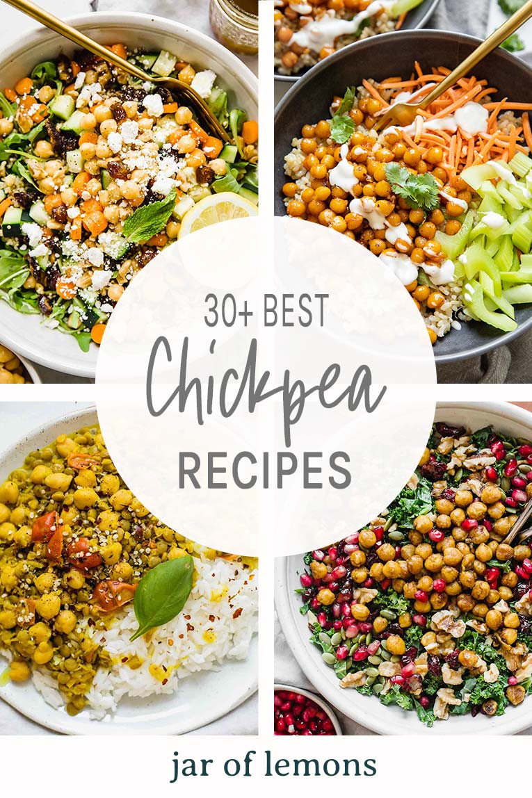30+ Best Chickpea Recipes Pinterest Graphic