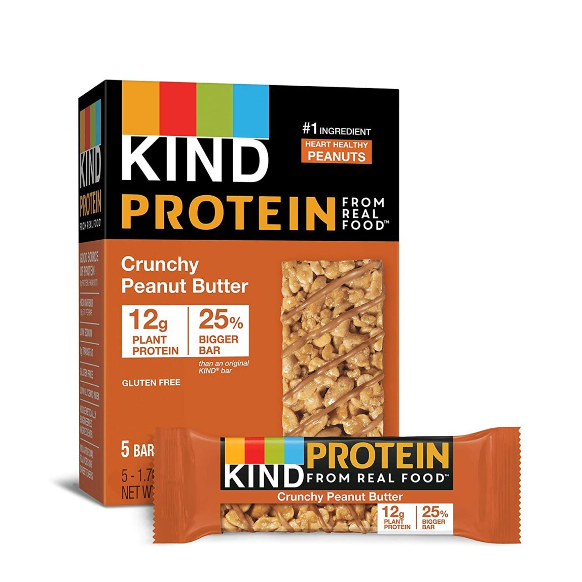 Kind Crunchy Peanut Butter Protein Bars.