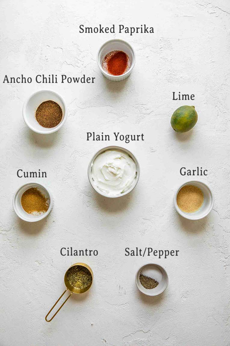 Ingredients for Southwest Salad Dressing Recipe.