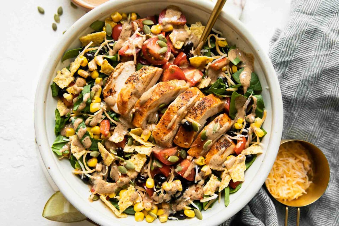 Landscape image of Chick-Fil-A Spicy Southwest Salad.