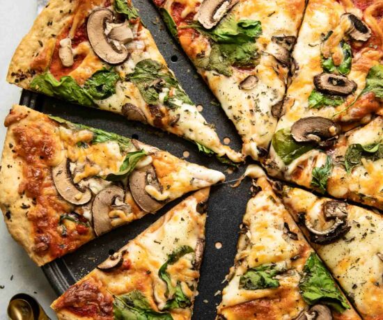 Top shot of Vegan Pizza Dough (No Yeast)