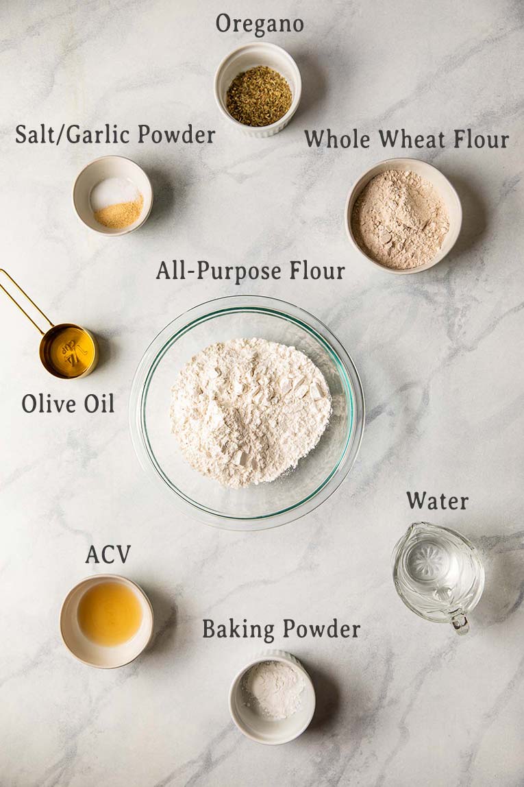 Ingredients for Vegan Pizza Dough