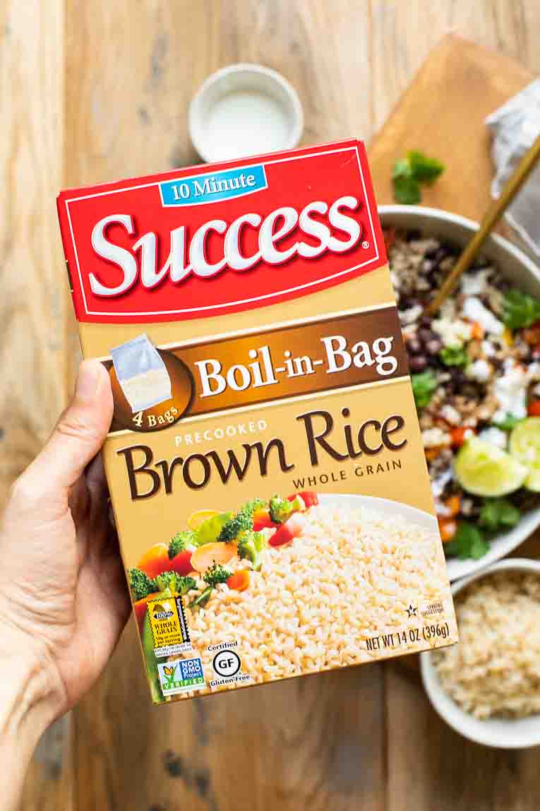 Success® Rice 10-Minute Brown Rice in a box.