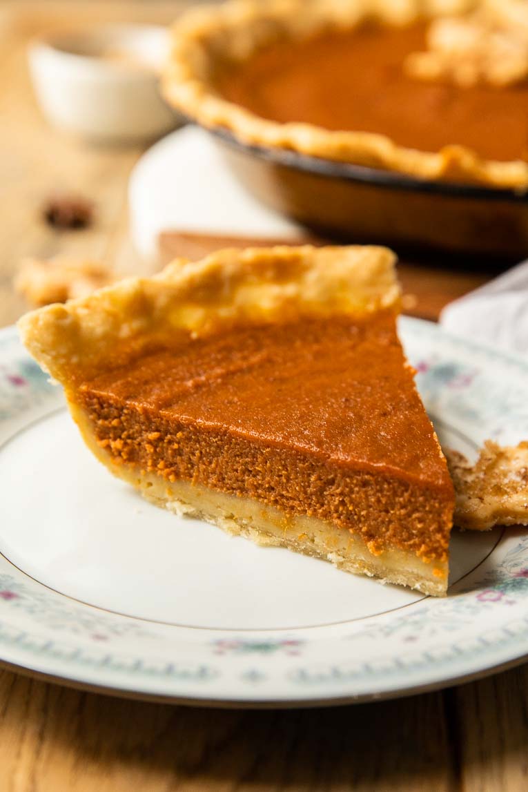 The best pumpkin pie slice for Thanksgiving.