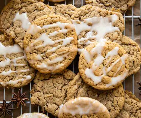 Top shot of Spiced Eggnog Cookies.
