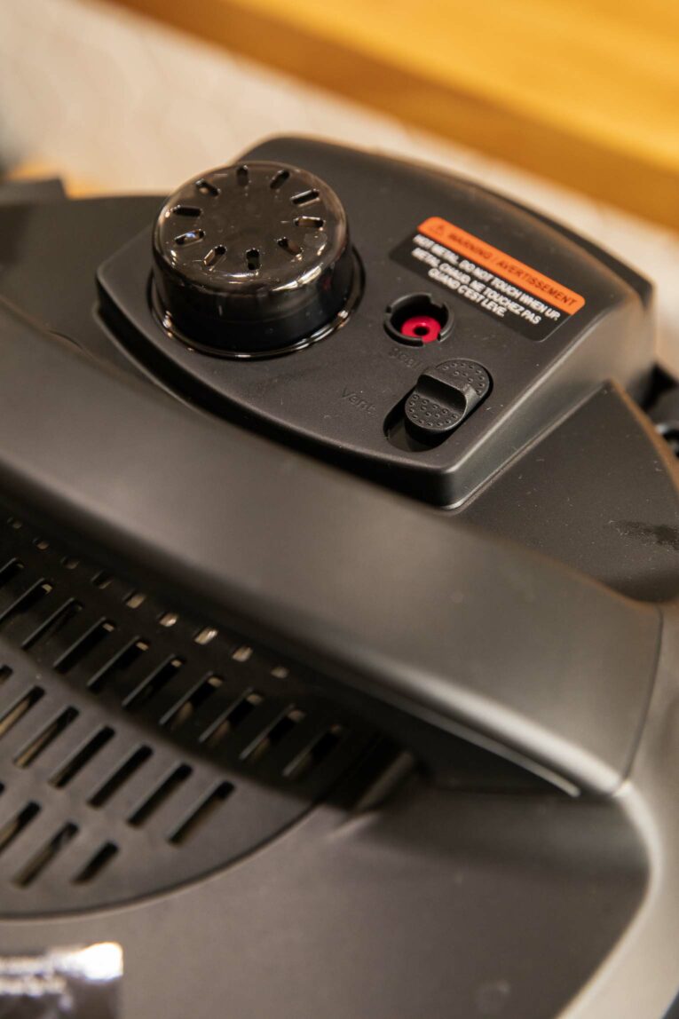 Instant Pot pressure cooker lid.